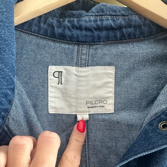 Anthropologie Pilcro Relaxed Denim Utility Jumpsuit - Picture 5 of 7